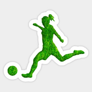 Women soccer player Sticker